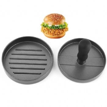 Burger Press Tools Aluminum Alloy BBQ Meat Beef Grill Patty Round Shape Non-stick Burger Press Mould