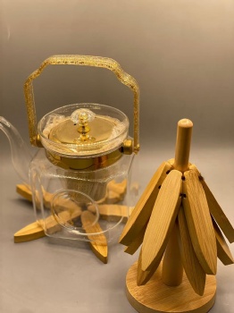 Luxury Custom Tree Shape Trivet Set Beech Wood Wooden Trivet Stand for Holding Hot Dishes Wholesale Mats & Pads