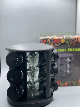 Kitchen 360 Turntable Rotating Spice Rack 12 Jars Revolving Spice Rack Organizer for Cabinet Seasoning Organizer Stainless Steel