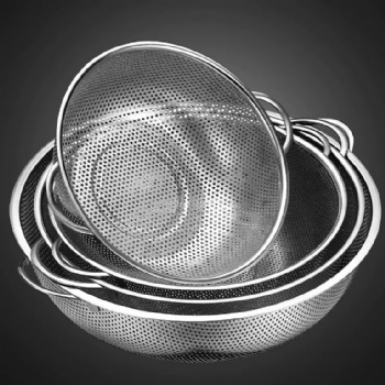 Multi Strainer Basket Bowl Kitchen Colander for Strain Drain Rinse Vegetables Fruits