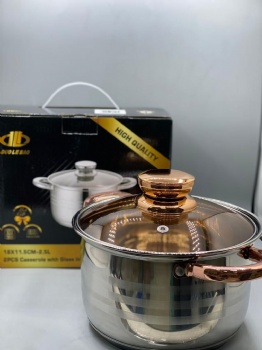 Large Stainless Steel Cookware Sets with 5-layer Bottom for Home and Kitchen Utensil