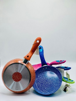 Frying Pan Non Stick Steel Pot Saucepan Colorful Cookware Kitchen Cookware Soup Pot and Steel Pot