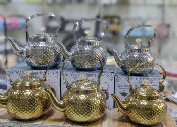 Coffee and Tea Sets Eco-friendly Gold Stainless Steel Coffee Pot Moroccan Tea Pot