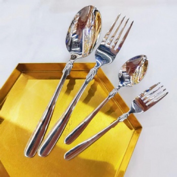 Fork & Spoon Set Gold Silver Spoons Forks -  N