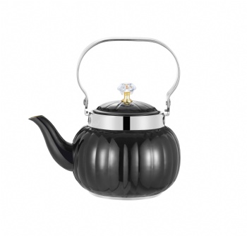 Stainless Steel Teapot Pumpkin Striped Kettle Teapot with Strainer