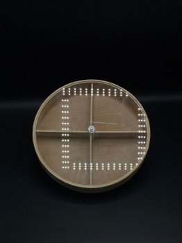 Bamboo Dried Fruit Box Ceramic Lid Split Nut Plate PC Tray for Hotel Home Wedding Snacks Candy Storage