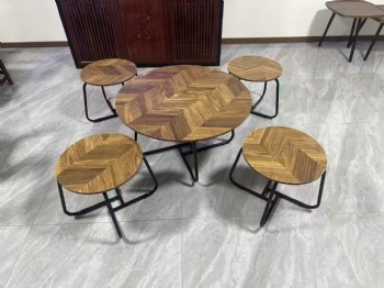 Living Room Furniture Table Restaurant Kitchen Dining Room Patio Table Round Wooden Coffee Table