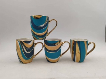 High Quality Waterslide Cup Mugs Decal Water Transfer Paper Ceramic Gold Decals for Firing