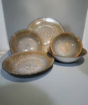 Premium Artistic Ceramic Dinnerware Sets, Diverse Textures & Colors, Ideal for Home and Restaurant & Dining