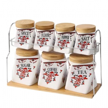 Kitchen Spice Storage Decorative Ceramic Jars