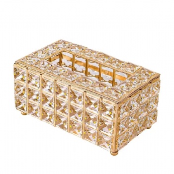 Crystal Tissue Box Holder Crystal Cube Napkin Dispenser Bedroom Office Hotel Cafe Coffee House Bar Diamand Sparkle Boxes