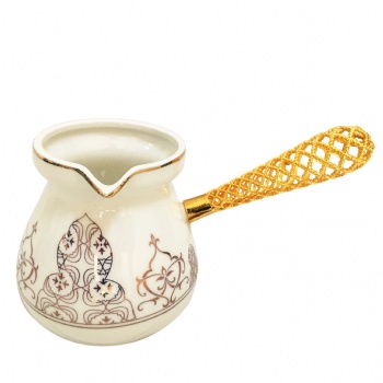 Turkish Coffee Pot Coffee Warmer Ceramic Porcelain Coffee Pot - A