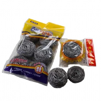 Kitchen Plt Cleaning Dishes Washing Spiral Balls Stainless Steel Scrubber