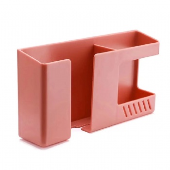 Multifuncion Wall Mounted Storage Box Punch Free Mobile Phone Remote Control Storage