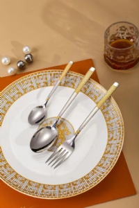 Fork & Spoon Set Gold Silver Spoons Forks - D